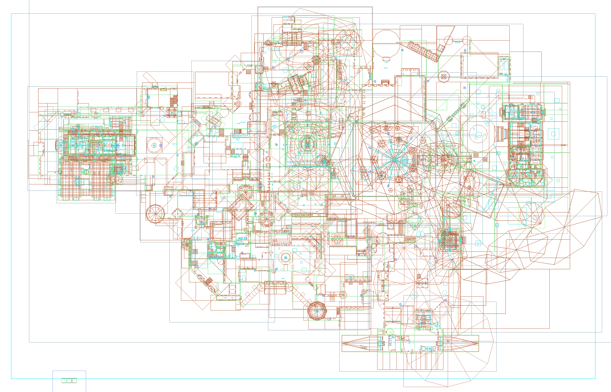 Wireframe top view